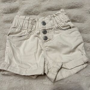 Little Co. girls size 3 Stylish Cream shorts.  Like new